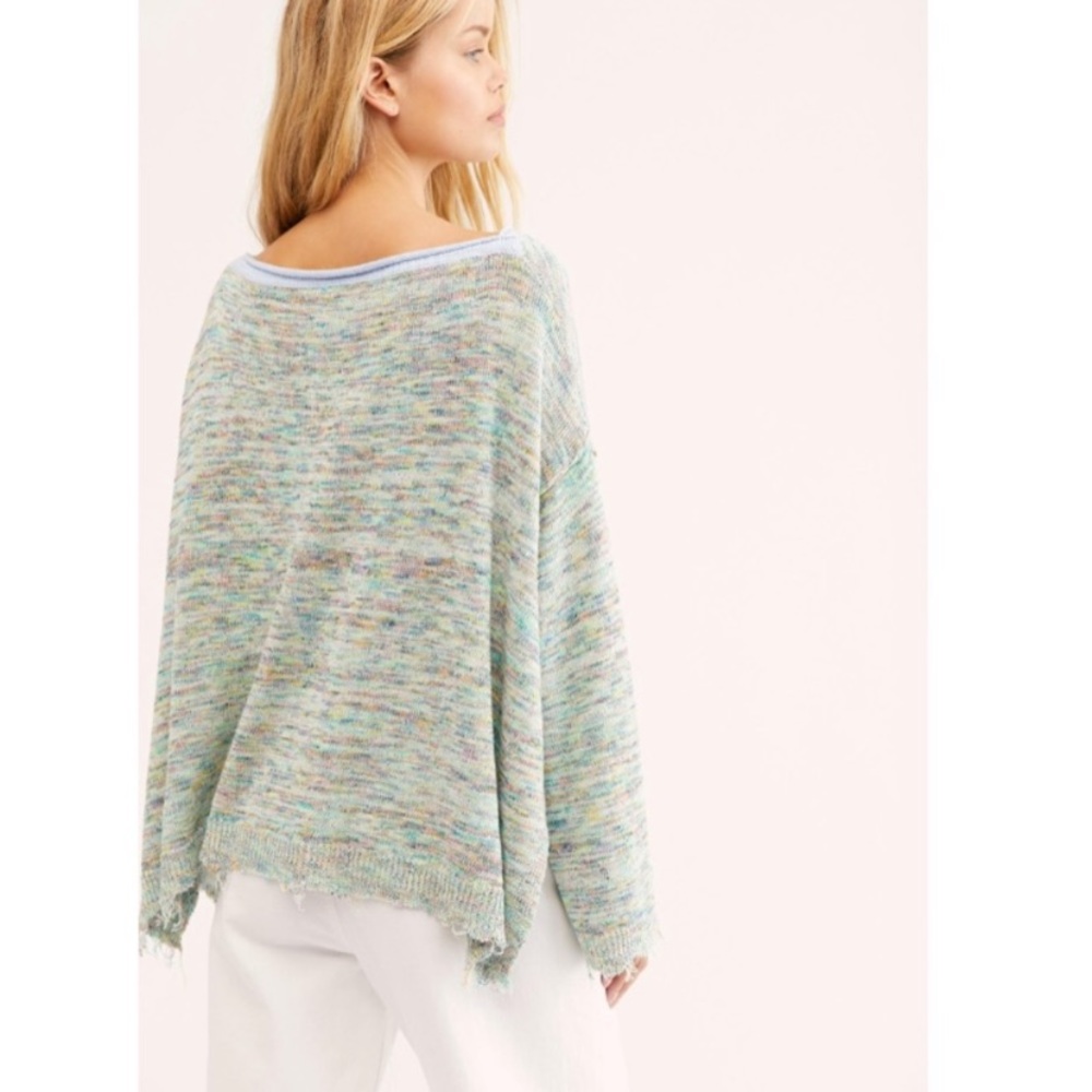 NWT Free People Prism Pullover Spacedye Sweater - Picture 4 of 16